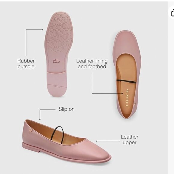 Coach Emilia Mary Jane in Soft Pink size 7.5 - Picture 3 of 6